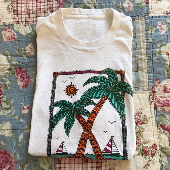 80s Vintage Single Stitch Florida Tshirt Large - Picture 6 of 7